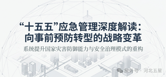 “十五五”應急管理新思路深度解讀！